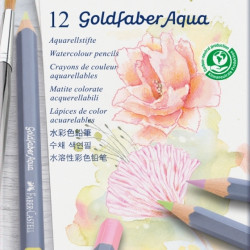 Акварельные карандаши Faber-Castell Goldfaber Aqua Creative Studio 12 пастельных цветов