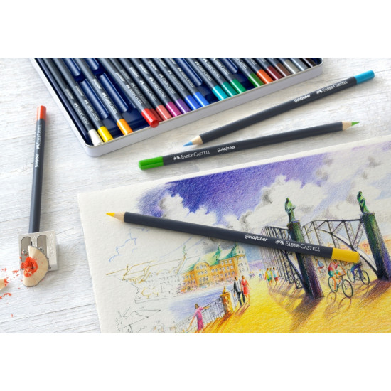 Цветные карандаши Faber-Castell Goldfaber Creative Studio 12 цветов