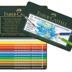 Акварельные карандаши Faber-Castell Albrecht Dürer 12 цветов в металлической коробке
