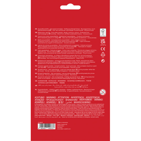 Акварельные карандаши Faber-Castell "Classic Colour", Multicolor, Устойчивые к поломкам