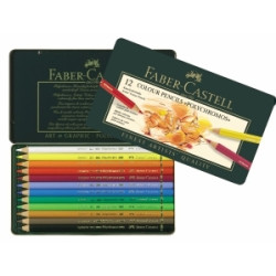 Карандаши Faber-Castell Polychromos 12 цветов в металлической коробке