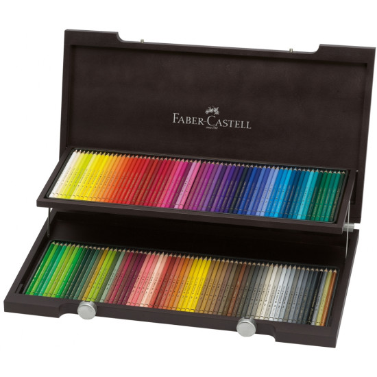 Цветные карандаши Faber-Castell Polychromos 120 цветов в деревянном кейсе