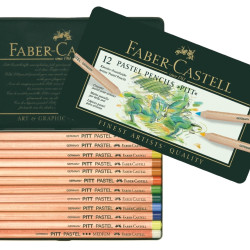Пастельные карандаши Faber-Castell Pitt söe Ø 4,3мм, 12 цветов