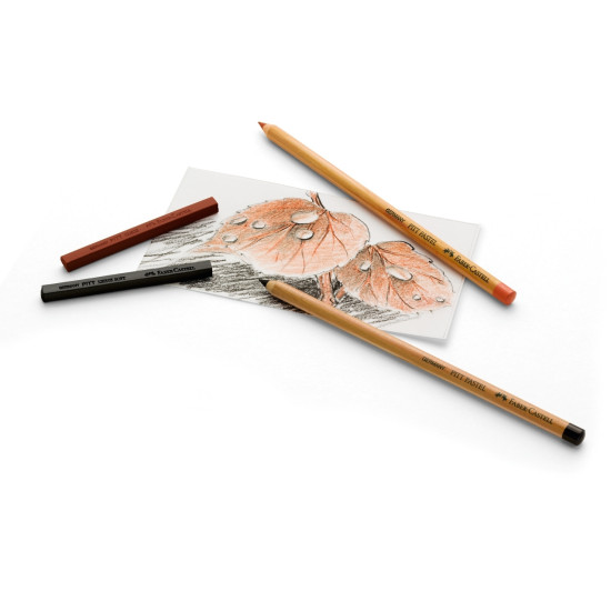 Пастельные карандаши Faber-Castell Pitt söe Ø 4,3мм, 12 цветов