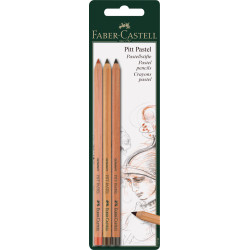 Pasteļzīmuļi Faber-Castell Pitt Pastel, 3 krāsas