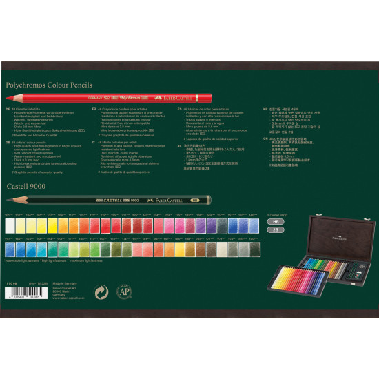 Цветные карандаши Faber-Castell Polychromos, Multicolor, Высокая светостойкость
