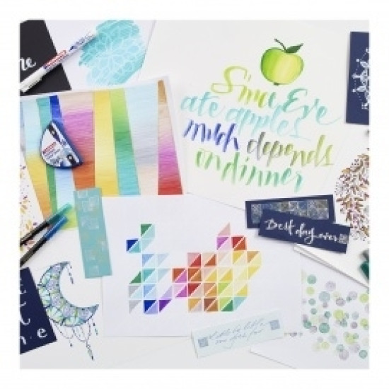 Набор кисточек edding Colour Happy Big Box 70 цветов с миксером