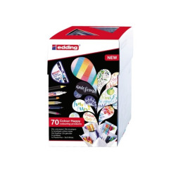 Набор кисточек edding Colour Happy Big Box 70 цветов с миксером