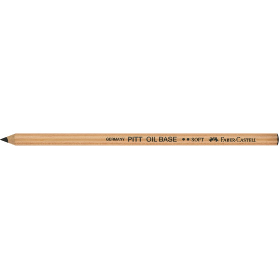 Zīmulis Faber-Castell PITT OIL BASE, melns, mīksts