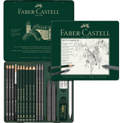 Zīmuļu komplekts Faber Castell Pitt Monochrome 19 priekšmeti