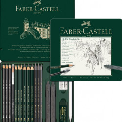 Zīmuļu komplekts Faber Castell Pitt Monochrome 19 priekšmeti