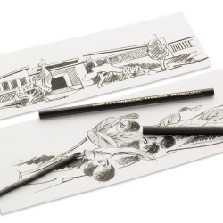 Угольныепалочки Faber-Castell Pitt Natural 5-8мм серо-синий