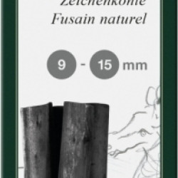 Ogles naturālas Faber-Castell, Ø 9-15mm, 4gab/iep, melnas