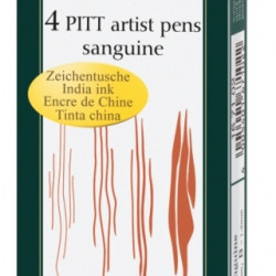 Ручка-кисть Faber-Castell Pitt Artist Pen 4шт Сангина