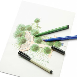 Ручки Faber-Castell Pitt Artist Pen Landscape набор 6 цветов