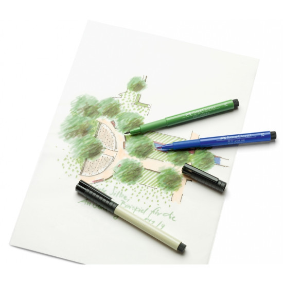 Ручки-кисти Faber-Castell Pitt Artist Pen Terra 6 цветов