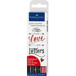 Ручки Faber-Castell Pitt Artist набор для каллиграфии 4 цвета