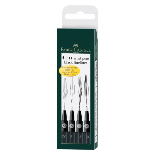 Ручки Faber-Castell Pitt Artist Pen 4шт набор