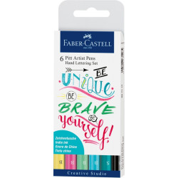 Ручки Faber-Castell Pitt Artist Pen пастельные тона 6шт