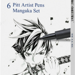 Ручки Faber-Castell Pitt Manga 6 черных