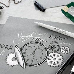 Ручки Faber-Castell Pitt Artist Pen 4 цвета черно-белые