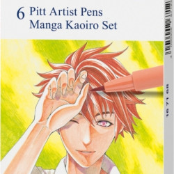 Перьевые ручки Faber-Castell Pitt Artist Pen Kaoiro 6шт для манги