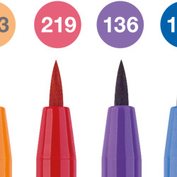 Ручка Faber-Castell Pitt Artist Pen набор 6 цветов водостойкая