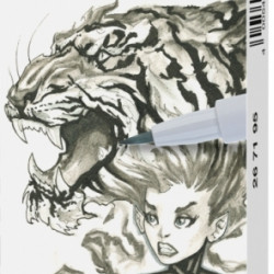 Плеристые ручки Faber-Castell Pitt Artist Pen Комикс 4 оттенка серого