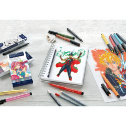 ПЕРЬЕВЫЕ РУЧКИ Faber-Castell Pitt Artist Pen Comic 6 цветов