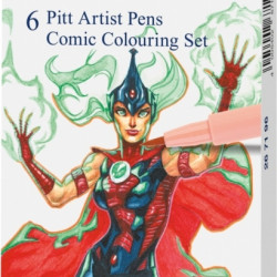 ПЕРЬЕВЫЕ РУЧКИ Faber-Castell Pitt Artist Pen Comic 6 цветов