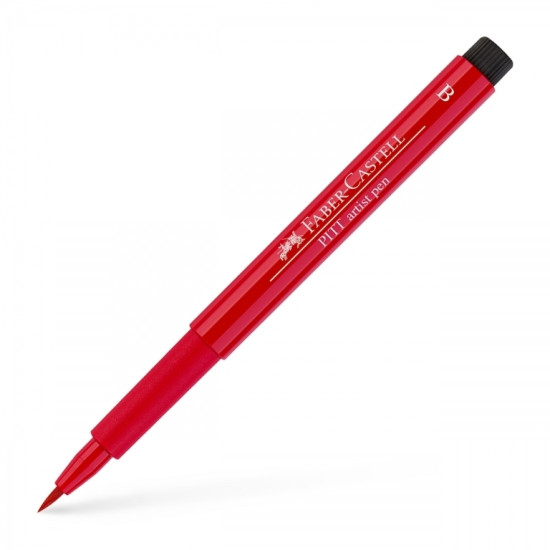Otas tipa flomāsters Faber Castell Pitt Artist Pen 219, Deep scarlet red