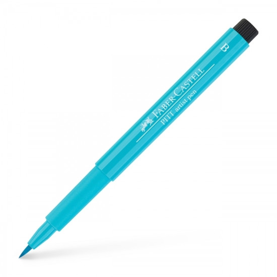 Otas tipa flomāsters Faber Castell Pitt Artist Pen 154,  Light cobalt turquoise