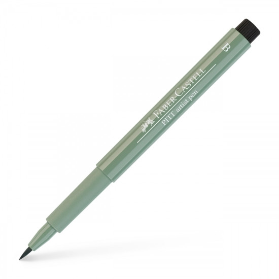 Otas tipa flomāsters Faber Castell Pitt Artist Pen 172, Earth green