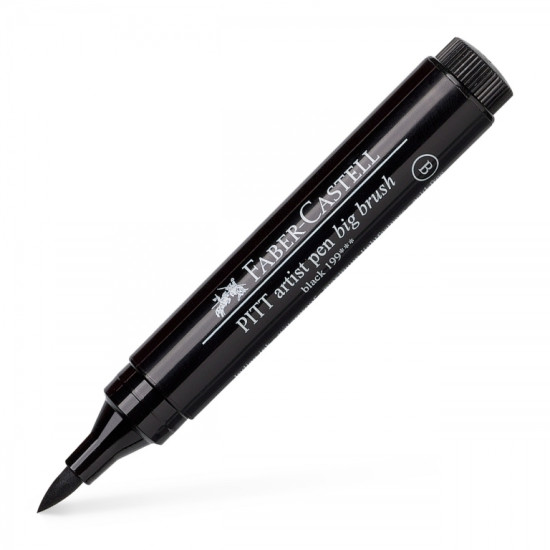 Otas tipa flomāsters Faber Castell Pitt Artist Pen BB 199, Black