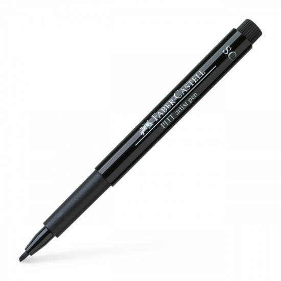 *Kaligrāfijas flomāsters Faber Castell Pitt Artist Pen SC, 199 melns