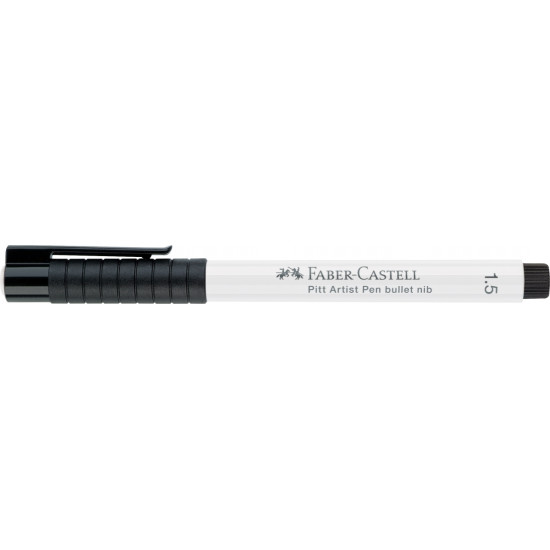 Flomāsters Faber-Castell Pitt Artist Pen 1,5mm, dekorēšanai, 101 White