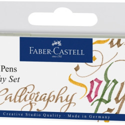 Перьевые ручки Faber-Castell Pitt Artist Pen каллиграфия 4 цвета