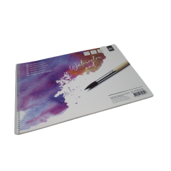 Блок для акварели College "Aquarelle Pad", Blue, с полным раскрытием