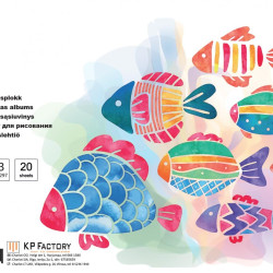 Блок для рисования College "KF166006", White, Защита от просвечивания