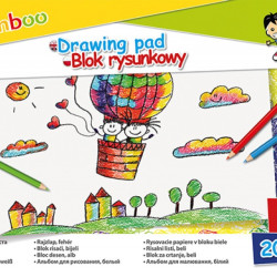 *Zīmēšanas albums Gimboo A4, 80g/m², 20 lapas