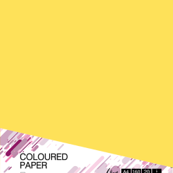Krāsains kartons College A4, 160g/m², 20lapas, Cannary yellow CY39