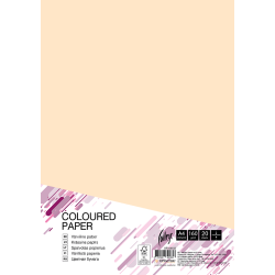 Krāsains kartons College A4, 160g/m², 20lapas, Cream CR20