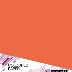 Krāsains kartons College A4, 160g/m², 20lapas, Intensive orange OR43