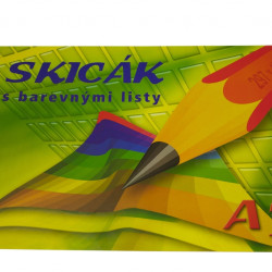 Цветная бумага Kreska A3 10 листов 170г