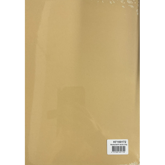 *Dekoratīvais kartons College A4, 210g/m², 25 loksnes, Manilla (ādas tonis)