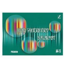 Цветная бумага Kreska A4 Premium 15 листов 170г