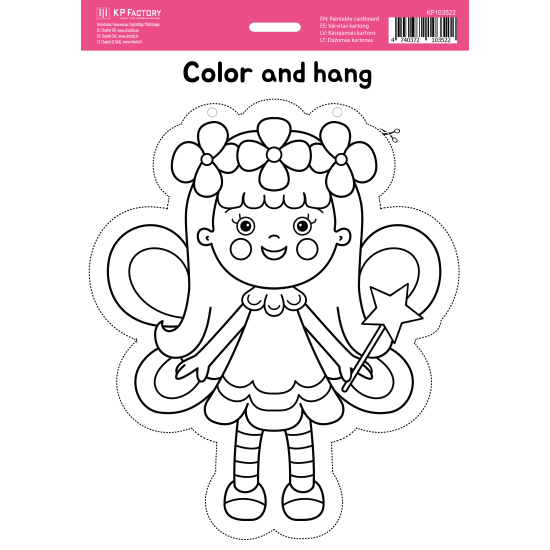 Krāsojams kartons College A4, Feja