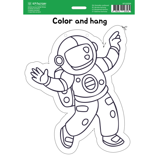 Krāsojams kartons College A4, Kosmonauts