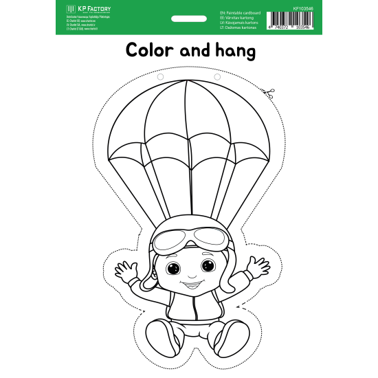 Krāsojams kartons College A4, Izpletņlēcējs