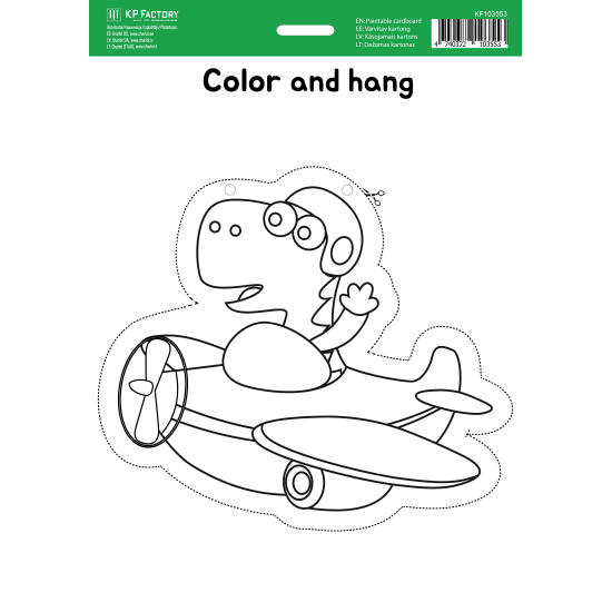 Krāsojams kartons College A4, Lidmašīna